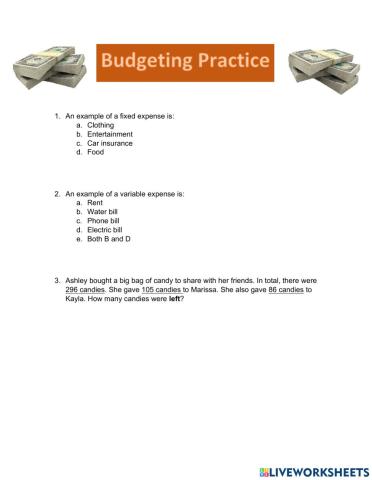 Budgeting Review