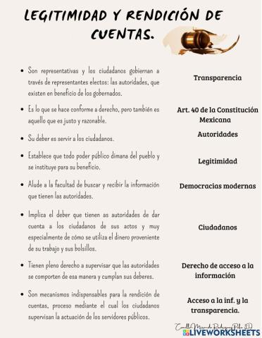 Legitimidad y rendición de cuentas