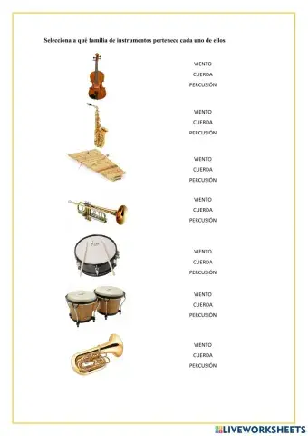 Familia de instrumentos
