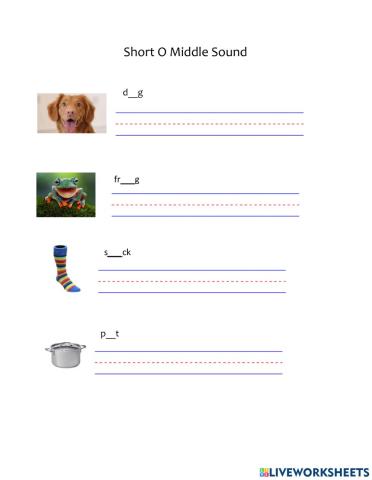 Short O Middle Sound