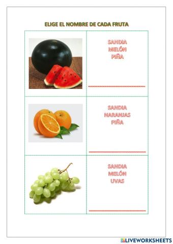 Frutas