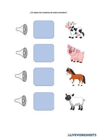 Los animales de la granja