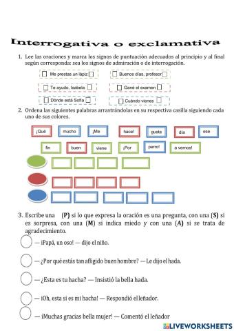 ¿Interrogativo o exclamativo?