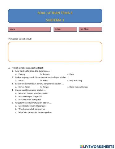 LKPD TEMA 8 SUBTEMA 3