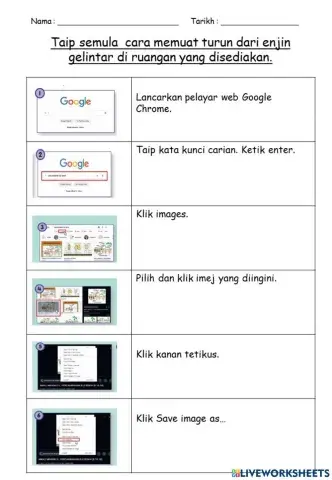 TMK Tahun 5 : Memuat Turun Gambar