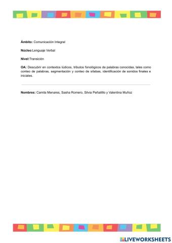 Ficha Lenguaje-Vocales