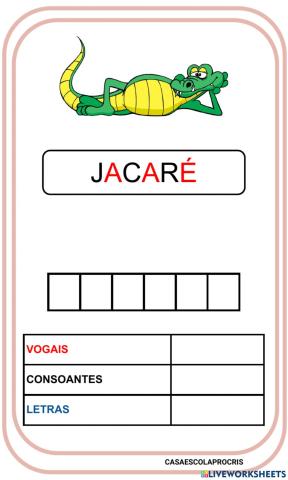 Construção das palavras