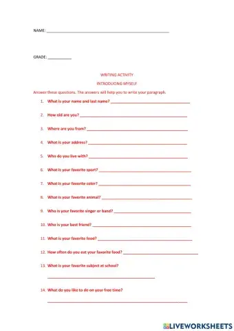 Writing (introducing myself)