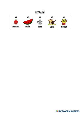 Letra m