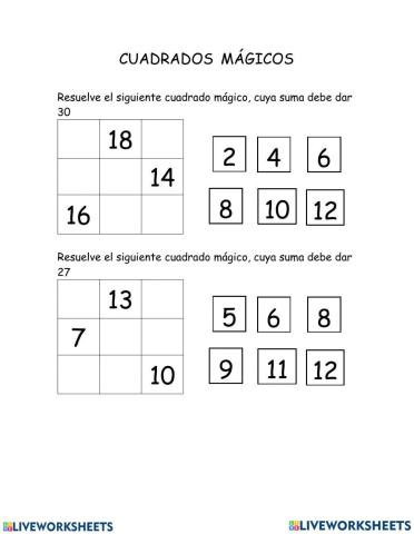 Cuadrados Mágicos