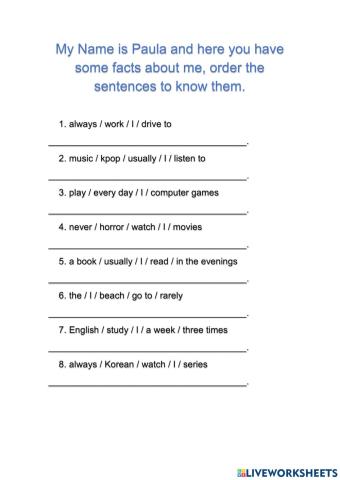 Adverbs of frequency