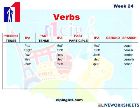 KIDS Verbs exams week 24