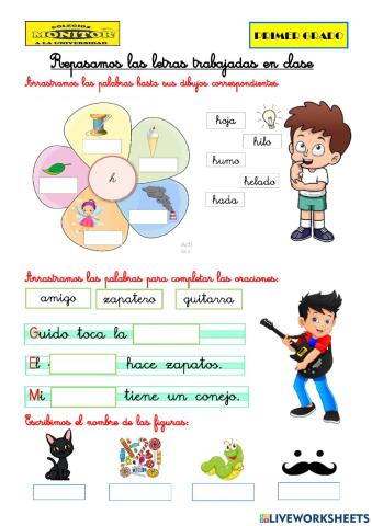 Repaso letras -z- h - j - g-