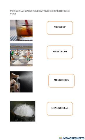 Kuis perubahan wujud