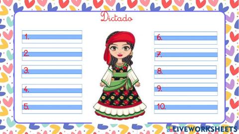 Dictado Z - H - G - J