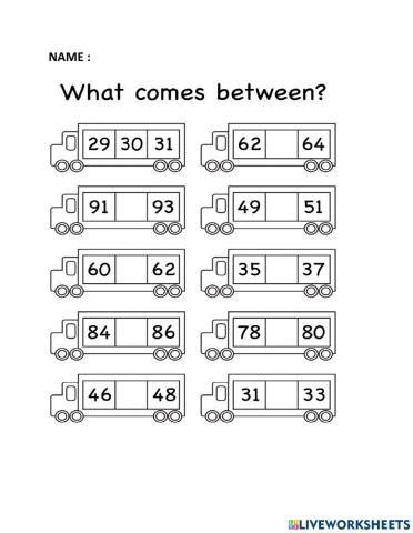 Determine the number 21 to 100.
