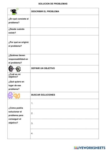 Ejercicios solución de problemas