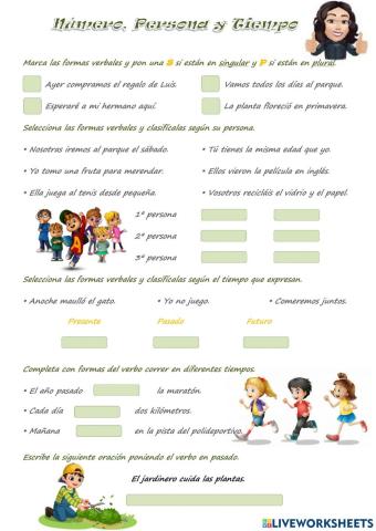 Número, Persona y Tiempo