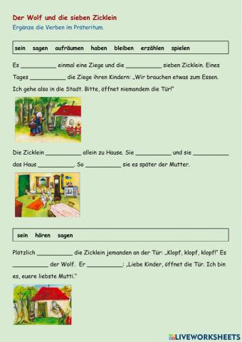 Der Wolf und die sieben Zicklein