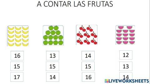 A contar frutas