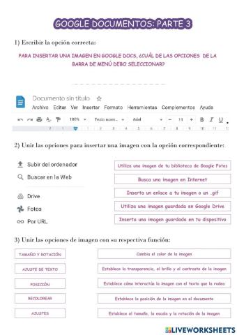 Imágenes en google docs