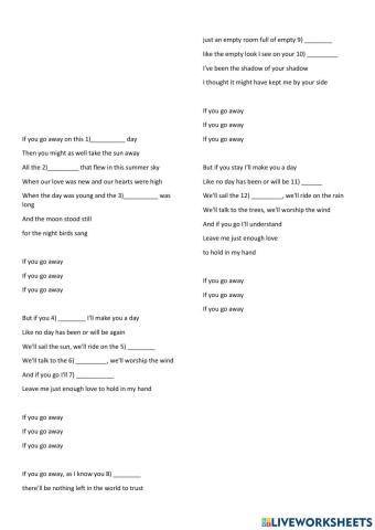 If you go away Patricia Kaas