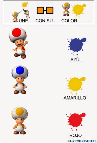 Los colores con Mario Bros