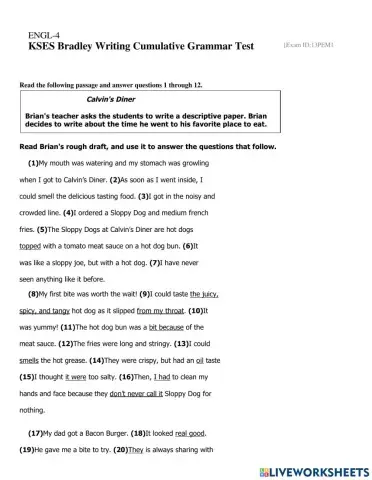 Writing Mixed Skills Test 2