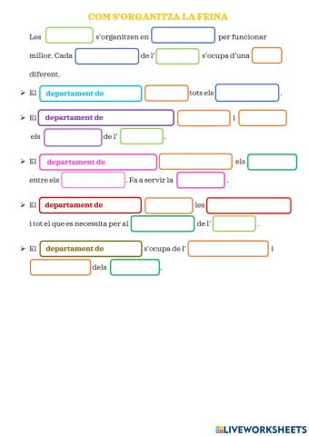 Socials - Com s'organitza la feina 3 (completar 2)