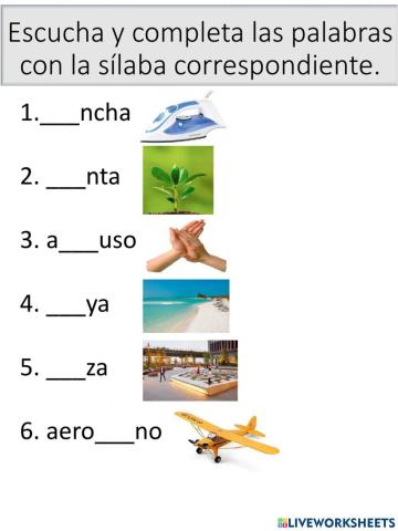 Vocabulario del sonido pl