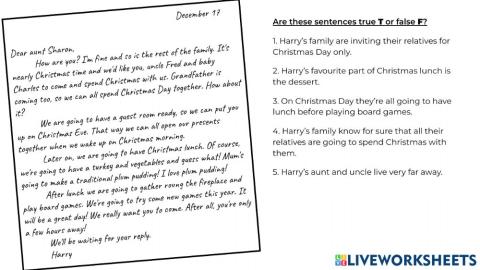 BA2 Informal writing - reading comprehension