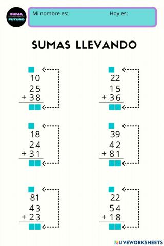 Sumas llevando