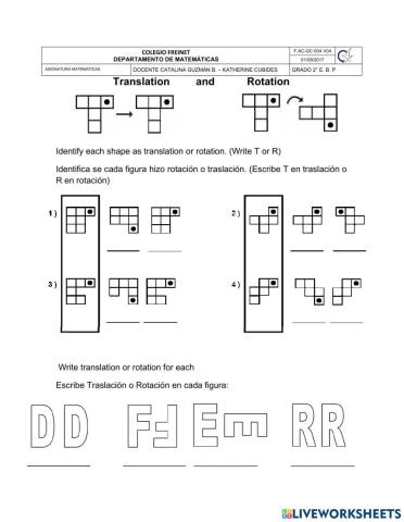 Rotacion y raslacion