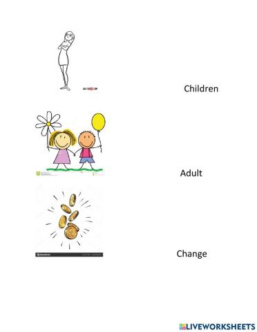 Join the pictures to the words