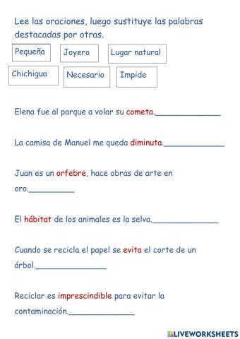 Significado de las palabras