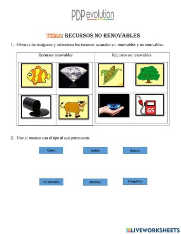 Recursos no renovables