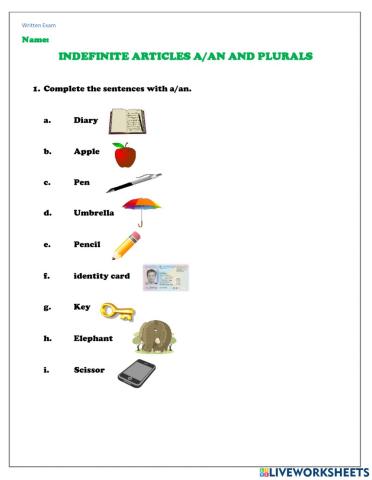 Indefinite articles a-an
