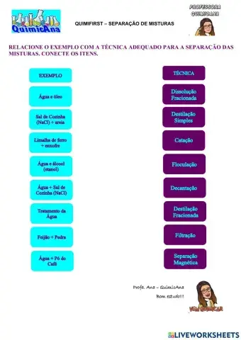 Quimifirst - Separação de Misturas