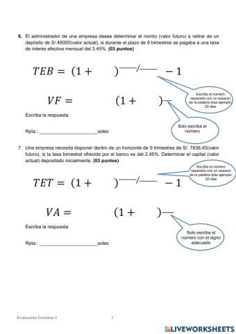 Valor Futuro y Actual B