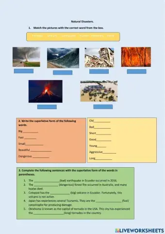 Superlatives Natural Disasters