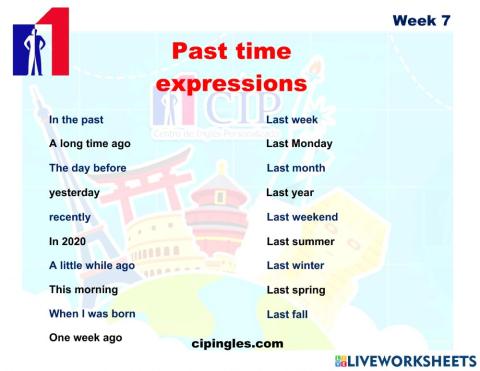 KIDS Vocabulary exam week 7