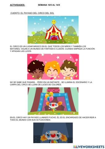 El payaso del circo del sol