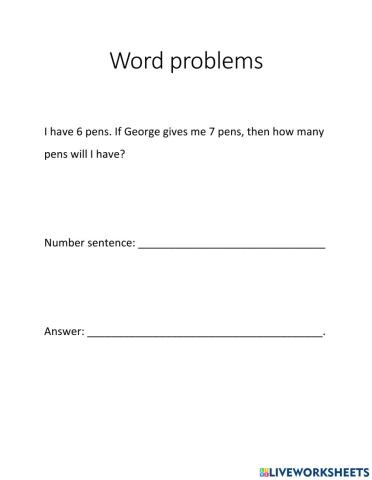 Word Problems - 15