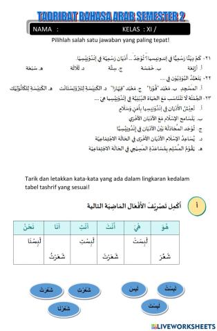 Tadrib Bahasa Arab Kelas XI Semester 2