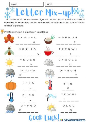 Seasons and Weather activity