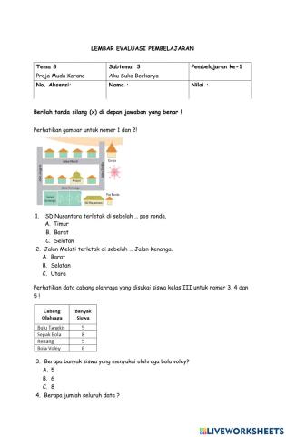 Soal kelas 3 tema 8 st 4 pb 1