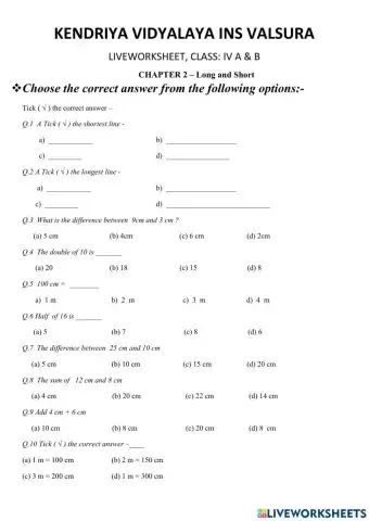 Chapter 2: Long and Short