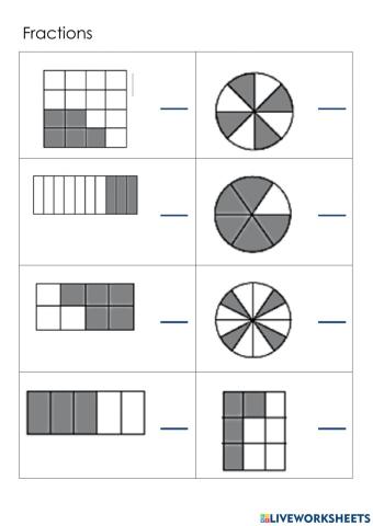 Fractions (Shaded Part)