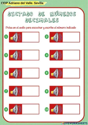 Dictado de números decimales2