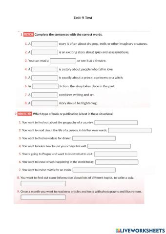 Gateway B1 Unit 9 Test